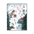 Picture of Winter Ski Resort _GroupedProduct_Rectangle_Portrait_Canvas_Framed_