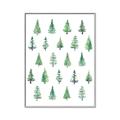 Picture of Christmas Trees _GroupedProduct_Rectangle_Portrait_Canvas_Framed_
