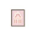 Picture of Pink Gingerbread House _GroupedProduct_Rectangle_Portrait_Canvas_Framed_