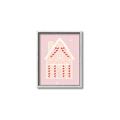 Picture of Pink Gingerbread House _GroupedProduct_Rectangle_Portrait_Canvas_Framed_