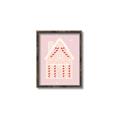Picture of Pink Gingerbread House _GroupedProduct_Rectangle_Portrait_Canvas_Framed_