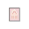 Picture of Pink Gingerbread House _GroupedProduct_Rectangle_Portrait_Canvas_Framed_