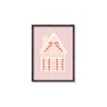 Picture of Pink Gingerbread House _GroupedProduct_Rectangle_Portrait_Canvas_Framed_