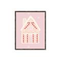 Picture of Pink Gingerbread House _GroupedProduct_Rectangle_Portrait_Canvas_Framed_