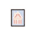 Picture of Blue Gingerbread House _GroupedProduct_Rectangle_Portrait_Canvas_Framed_