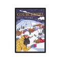 Picture of Christmas in Courchevel, France _GroupedProduct_Rectangle_Portrait_Framed_Matted_