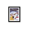 Picture of Christmas in Courchevel, France _GroupedProduct_Rectangle_Portrait_Framed_Matted_