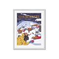 Picture of Christmas in Courchevel, France _GroupedProduct_Rectangle_Portrait_Framed_Matted_