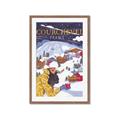 Picture of Christmas in Courchevel, France _GroupedProduct_Rectangle_Portrait_Framed_Matted_