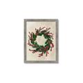 Picture of Holly Wreath _GroupedProduct_Rectangle_Portrait_Framed_Matted_