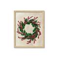 Picture of Holly Wreath _GroupedProduct_Rectangle_Portrait_Framed_Matted_