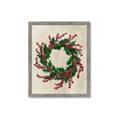 Picture of Holly Wreath _GroupedProduct_Rectangle_Portrait_Framed_Matted_