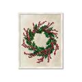 Picture of Holly Wreath _GroupedProduct_Rectangle_Portrait_Framed_Matted_