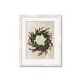 Picture of Holly Wreath _GroupedProduct_Rectangle_Portrait_Framed_Matted_