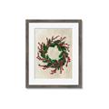Picture of Holly Wreath _GroupedProduct_Rectangle_Portrait_Framed_Matted_