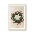 Picture of Holly Wreath _GroupedProduct_Rectangle_Portrait_Framed_Matted_
