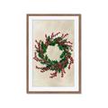 Picture of Holly Wreath _GroupedProduct_Rectangle_Portrait_Framed_Matted_