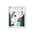 Picture of Winter Ski Resort _GroupedProduct_Rectangle_Portrait_Framed_Matted_