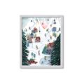 Picture of Winter Ski Resort _GroupedProduct_Rectangle_Portrait_Framed_Matted_