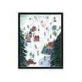 Picture of Winter Ski Resort _GroupedProduct_Rectangle_Portrait_Framed_Matted_