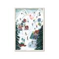 Picture of Winter Ski Resort _GroupedProduct_Rectangle_Portrait_Framed_Matted_