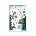 Picture of Winter Ski Resort _GroupedProduct_Rectangle_Portrait_Framed_Matted_