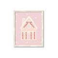 Picture of Pink Gingerbread House _GroupedProduct_Rectangle_Portrait_Framed_Matted_