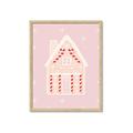 Picture of Pink Gingerbread House _GroupedProduct_Rectangle_Portrait_Framed_Matted_