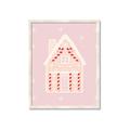 Picture of Pink Gingerbread House _GroupedProduct_Rectangle_Portrait_Framed_Matted_