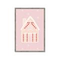 Picture of Pink Gingerbread House _GroupedProduct_Rectangle_Portrait_Framed_Matted_