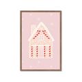 Picture of Pink Gingerbread House _GroupedProduct_Rectangle_Portrait_Framed_Matted_