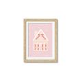 Picture of Pink Gingerbread House _GroupedProduct_Rectangle_Portrait_Framed_Matted_