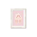 Picture of Pink Gingerbread House _GroupedProduct_Rectangle_Portrait_Framed_Matted_