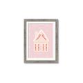 Picture of Pink Gingerbread House _GroupedProduct_Rectangle_Portrait_Framed_Matted_