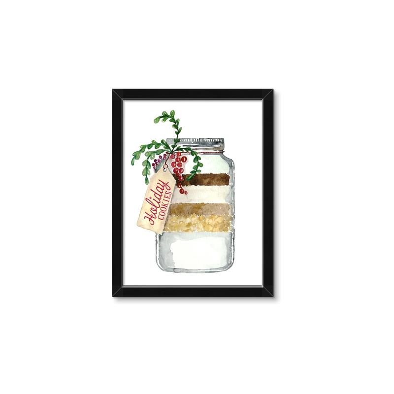 Picture of Holiday Cookies in a Jar _GroupedProduct_Rectangle_Portrait_Framed_Matted_