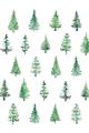 Picture of Christmas Trees _GroupedProduct_Rectangle_Portrait_Unframed_Print_Only_
