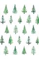 Picture of Christmas Trees _GroupedProduct_Rectangle_Portrait_Unframed_Print_Only_