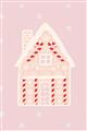 Picture of Pink Gingerbread House _GroupedProduct_Rectangle_Portrait_Unframed_Print_Only_