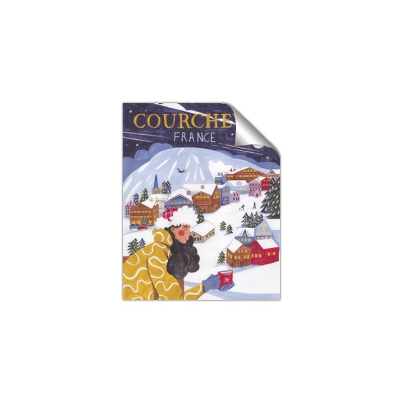 Picture of Christmas in Courchevel, France _GroupedProduct_Rectangle_Portrait_Unframed_Print_Only_