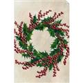 Picture of Holly Wreath _GroupedProduct_Rectangle_Portrait_Unframed_Print_Only_