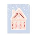 Picture of Blue Gingerbread House _GroupedProduct_Rectangle_Portrait_Unframed_Print_Only_