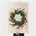 Picture of Holly Wreath _GroupedProduct_Rectangle_Portrait_Canvas_
