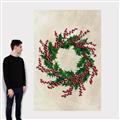Picture of Holly Wreath _GroupedProduct_Rectangle_Portrait_Canvas_