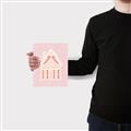 Picture of Pink Gingerbread House _GroupedProduct_Rectangle_Portrait_Canvas_