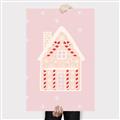 Picture of Pink Gingerbread House _GroupedProduct_Rectangle_Portrait_Canvas_