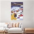 Picture of Christmas in Courchevel, France _GroupedProduct_Rectangle_Portrait_Canvas_