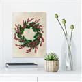 Picture of Holly Wreath _GroupedProduct_Rectangle_Portrait_Canvas_