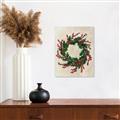Picture of Holly Wreath _GroupedProduct_Rectangle_Portrait_Canvas_
