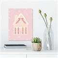 Picture of Pink Gingerbread House _GroupedProduct_Rectangle_Portrait_Canvas_