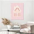 Picture of Pink Gingerbread House _GroupedProduct_Rectangle_Portrait_Canvas_
